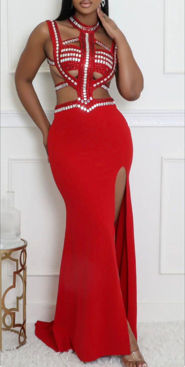 Lady In Red - Bling Dress